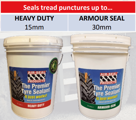 Seals tread punctures up to...